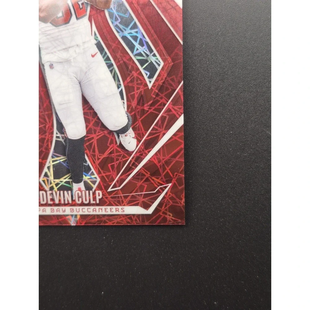 2024 Panini Phoenix Football Devin Culp #176 Red Lazer /199 (RC) Buccaneers